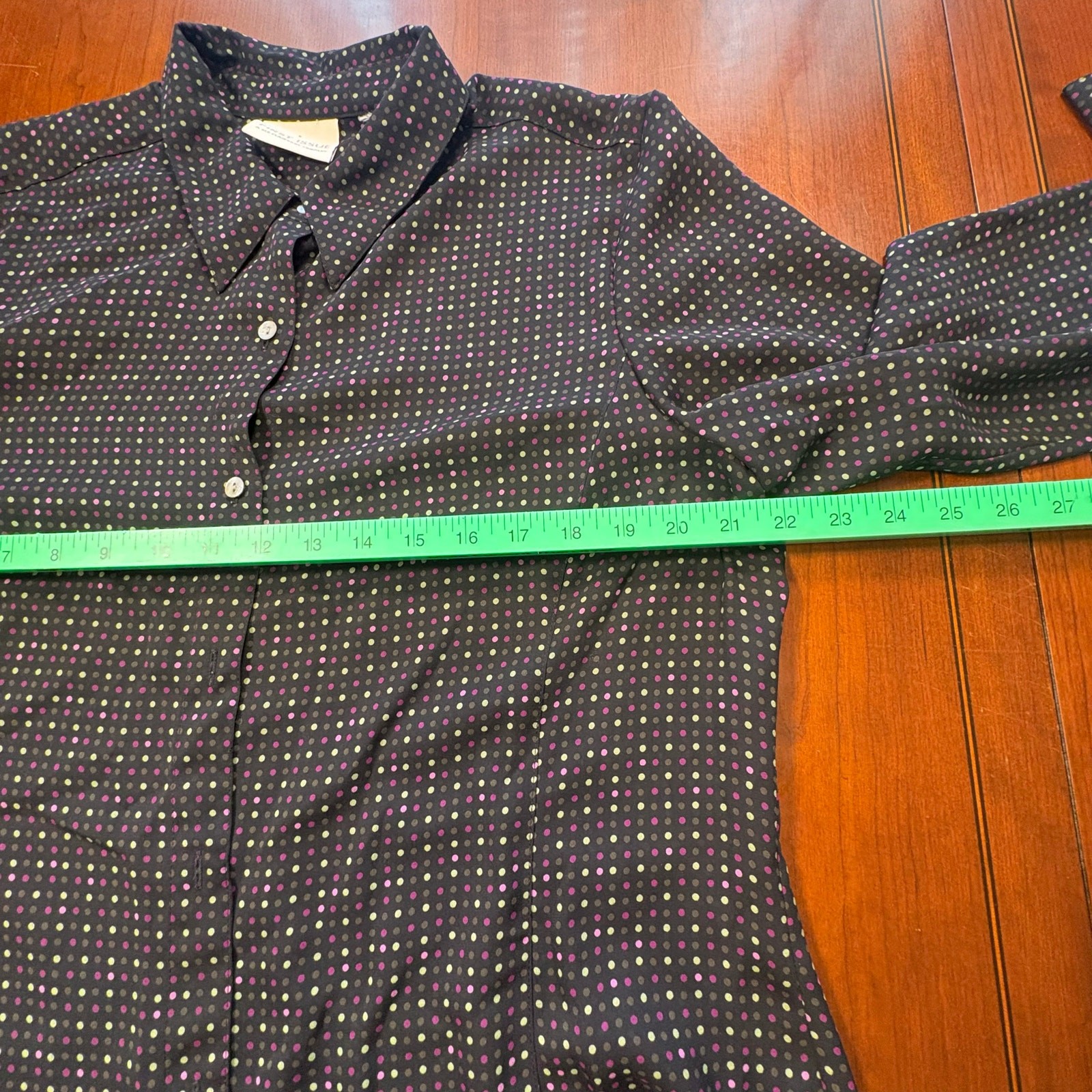 First Issue Black Polka Dot Button Down - image 3