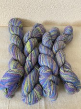 Beautiful 4 Skeins Yarn Mohair Colorful 130g 504