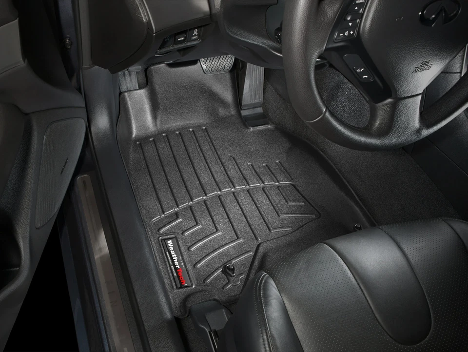 WeatherTech FloorLiner for 2015-2015 Infiniti Q40 - 1st Row, Black - Image 2 of 4