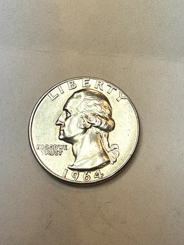 1964 P Washington Silver Quarter 90% Silver VF Condition