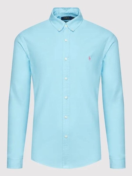 Men Polo Ralph Lauren Shirt Turquoise Cotton 36 /