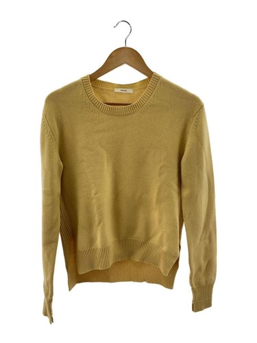 CELINE Knit & Sweater (thick) M Wool YLW Plain 23r67 Used