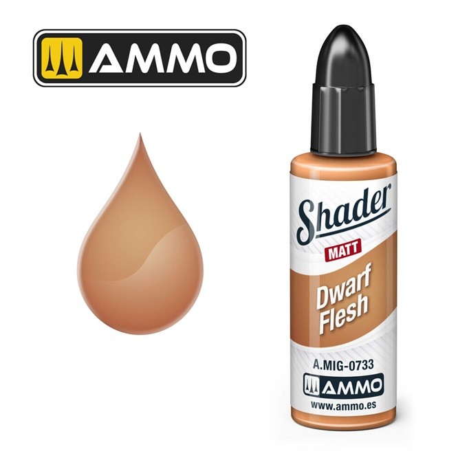 Ammo Mig A.MIG-0733 - Matt Shader Dwarf Flesh - New