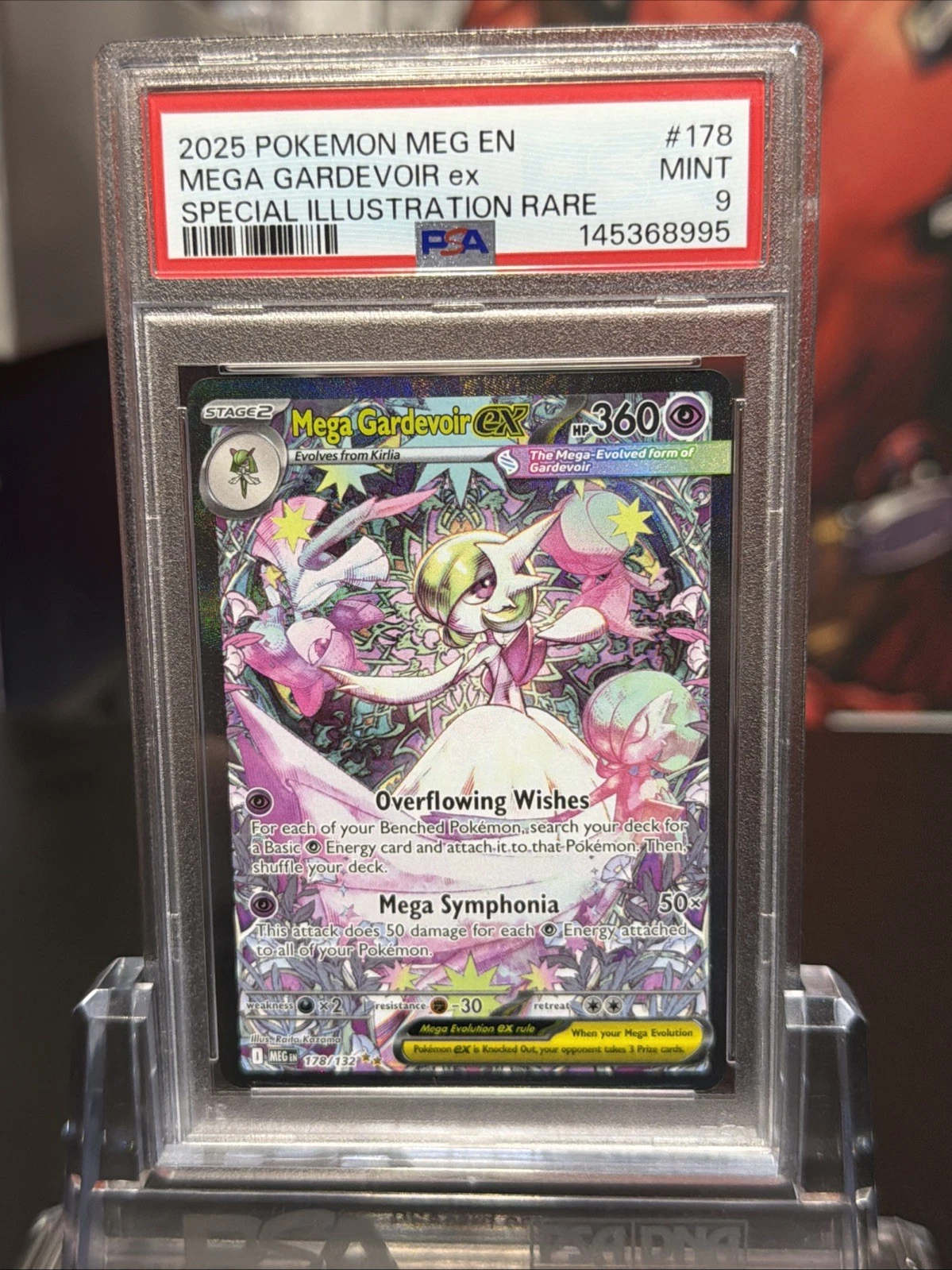 2025 Pokémon MEG EN Mega Gardevoir ex Special Illustration Rare #178 PSA 9 MINT
