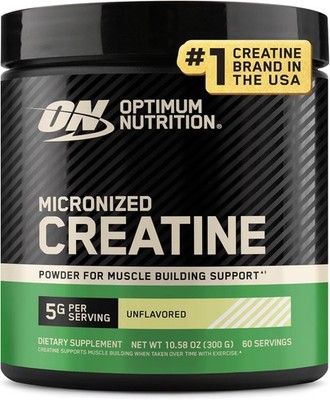 Optimum Nutrition Micronized Creatine Monohydrate Powder Unflavored 60 Servings 