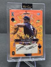 2024 Wild Card Five Draw Juan Carela Auto Orange Foil 5/5 Chicago White Sox