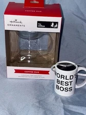 Hallmark 'World's Best Boss Coffee Mug' Ornament From The Office 2021/In Box