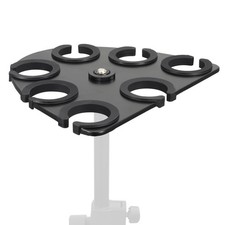 Multi Mic Holder for Wired and Wireless Mics, Organizes Up to 7 Mics, Aluminu...