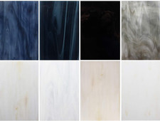 LITMIND 8 Sheets Stained Glass Variety Pack, 4 X 6 Inch Mosaic Glass Tiles for C