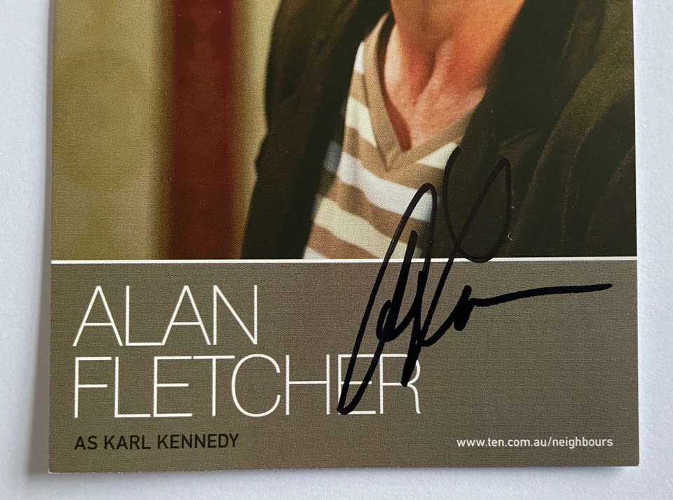 Alan Fletcher - Neighbours - Original Hand Signed Autograph - Image 2 of 3