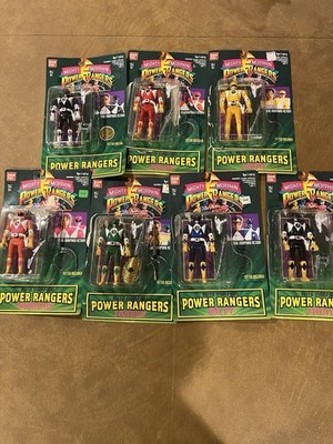 Mighty Morphin Power Rangers 1994 5.5  Vintage Ban Dai Action Figures Lot Of 7