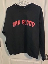 Bad Blood Ruthless Domination SZ "No Tags" XL Sweatshirt LS Black V-19 