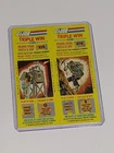 Vintage 1985 GI Joe Triple Win Scratch Card Sticker Scratched Lot Of 2