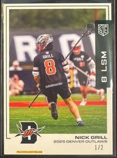 2025 PREMIER LACROSSE LEAGUE PLL NICK GRILL PLAYERS ONLY GREEN SSP #97 #1/2!