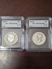 2 Kennedy Silver Half Dollars 1997-S & 2006-S ICG PR70 DCAM Proof Coins