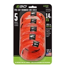 EGO AL2420P Pack of 5 Pre-Cut .095-Inch Twisted Line for EGO String Trimmers