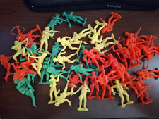 Vintage MPC Timmee Toys Cowboys and Indians figures 1970s 6 