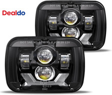 Pair 180W 1000 Bright H6054 5X7 7X6 Led Headlights Compatible with Jeep Cheroke
