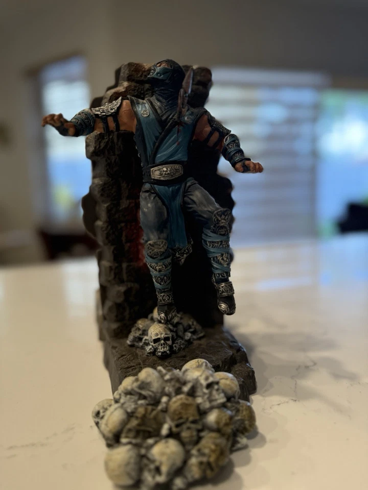 Sujetalibros Mortal Kombat 9 Edición Coleccionista Scorpion Sub-Zero *COMPLETO* Foto 4 de 4