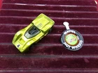 Vintage 60's Hot Wheels Redline Anti Freze Green McLaren M6A W/ Tin Button