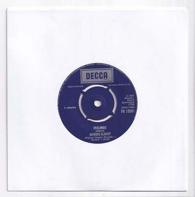 (AM853) Morris Albert, Feelings - 1974 - 7 inch vinyl