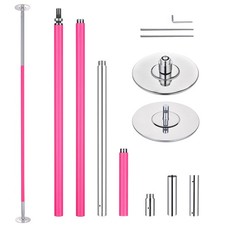 Yescom 11.7 Ft Static Spinning Dancing Pole Kit 45mm Silicone Party Club