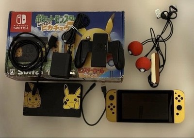Nintendo Switch Lets Go Pikachu & Eevee Edition Console Tested Working W/Box
