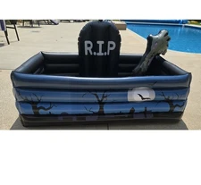 40 Inch Halloween Inflatable Graveyard Drink Cooler 120+ Cans Beverage LG New 