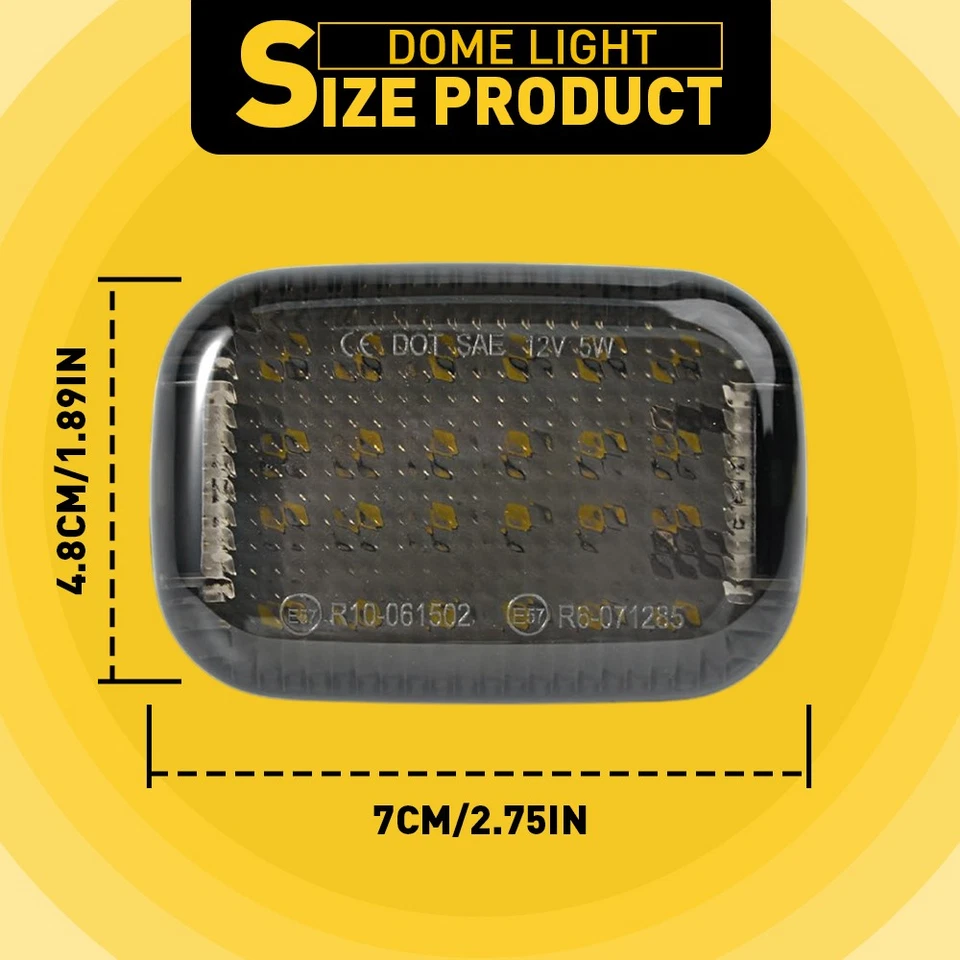 4X Luz Domo LED Interior Blanca Para Furgoneta Transit 150/250/350/350 HD 2015-2024 Foto 3 de 4