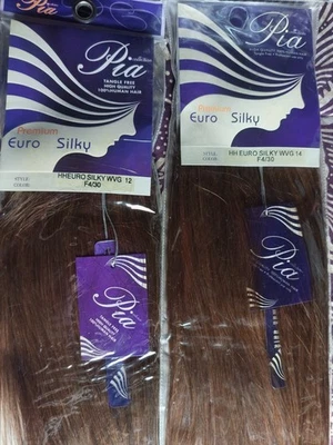 COLECCIÓN PIA PREMIUM EURO SEDOSO (2pks) 100% Cabello Humano * 4/30 * 12" y 14" - Imagen 1 de 4