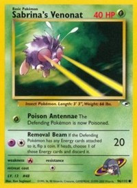 Pokemon Sabrina's Venonat (96/147) Gym Heroes LP