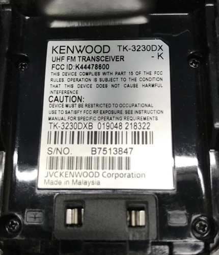 Kenwood TK-3230-K ProTalk XLS UHF FM Two Way Radio - Picture 5 of 6