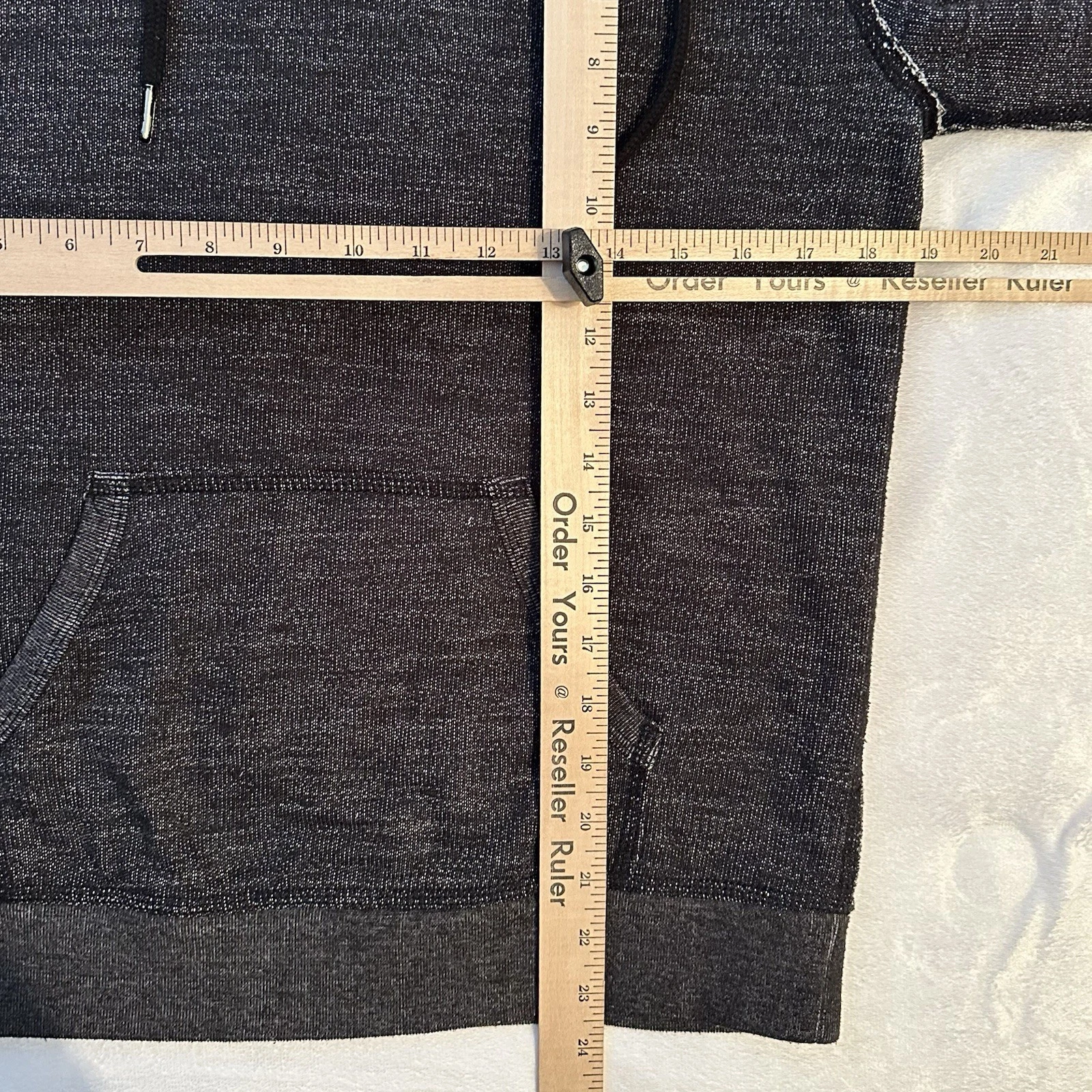 T Alexander Wang Pullover Collo Alto Felpa con Cappuccio Heathered Nero Grigio S Unisex