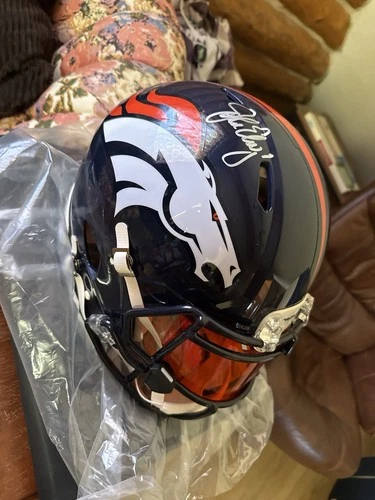 John Elway Denver Broncos Autographed Full Size Football Helmet with COA