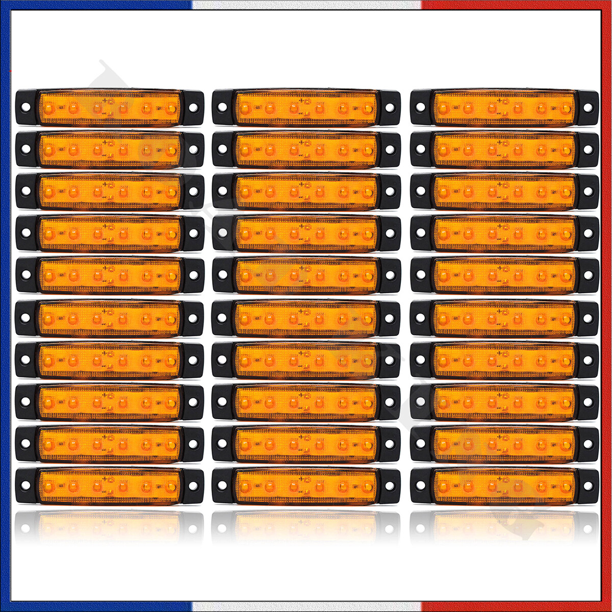 Indicateur Camion LED Jaune 24V Remorque Marqueur Scania