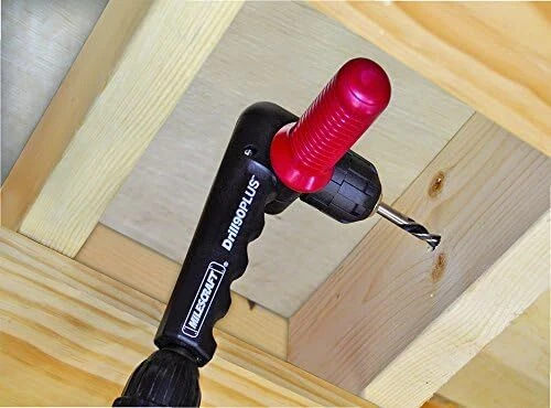 Milescraft 1304 Drill90PLUS - Accesorio de taladro de ángulo recto, negro rojo Foto 2 de 4