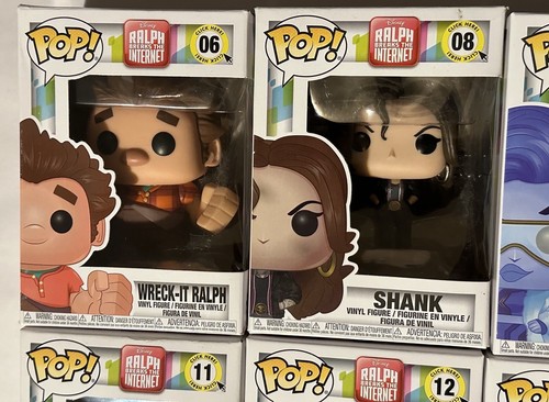 Lot x6 Ralph Breaks the Internet Funko Pops Wreck It Ralph, Shank, Fun Bun,Yesss - Picture 2 of 19
