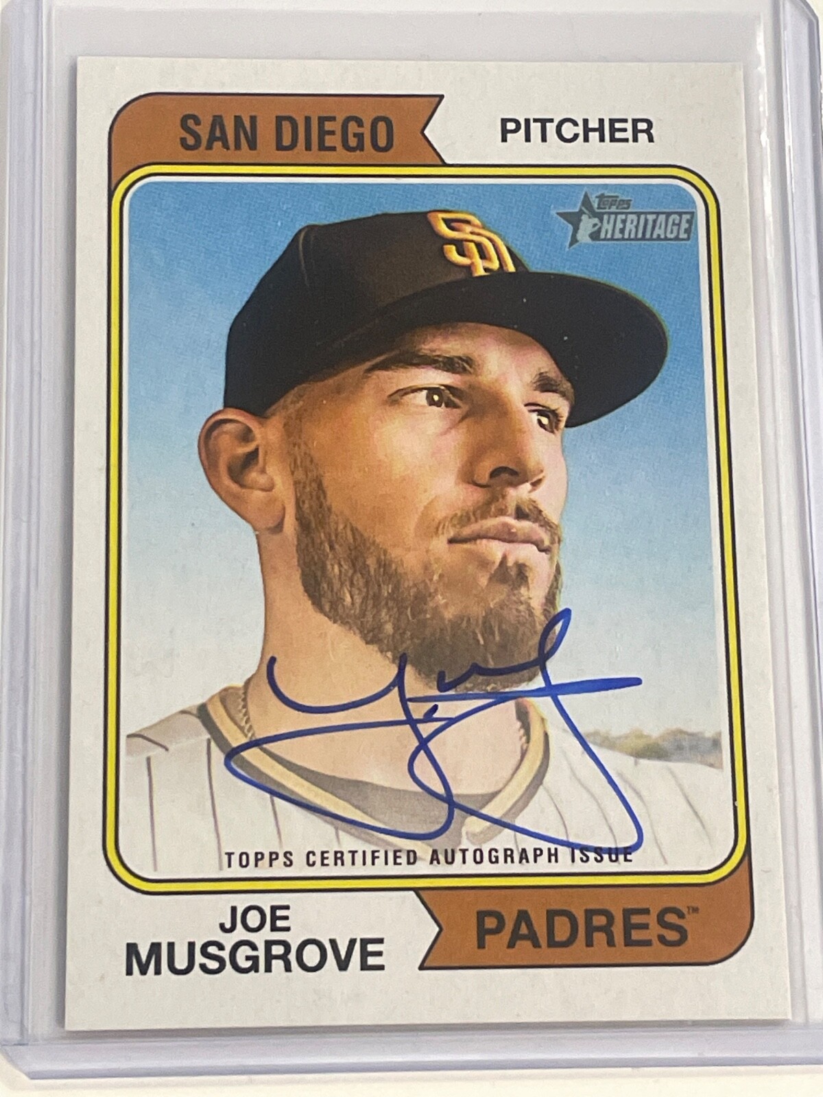 2023 Topps Heritage - Real One Autographs #ROA-JM Joe Musgrove (AU)