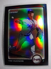 2010 Bowman Chrome #111 Tim Hudson Atlanta Braves Refractor Baseball Card