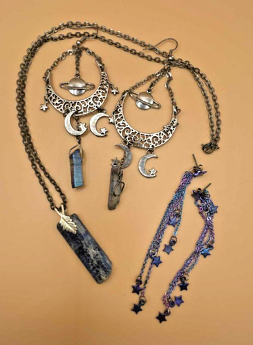 Boho Gothic Alt Jewelry Sets – Earrings, Necklaces, Hoops, Studs, Charms - Picture 9 of 29