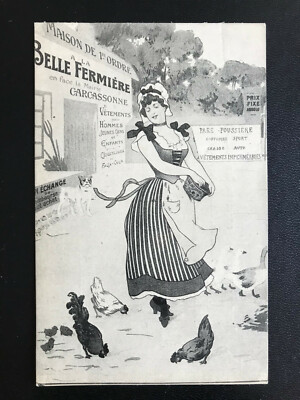 AK Litho (1078) Werbung für Belle Fermiere Bauernhof Hühner  um 1910