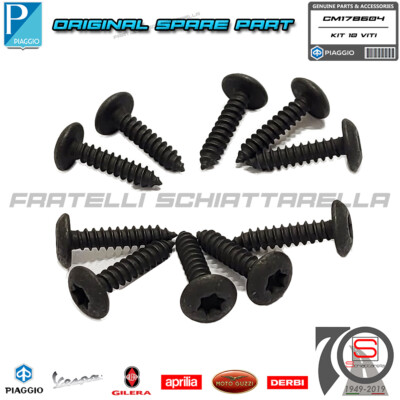 Viti Per Pelle Nera Triton 7967-B - Confezione Da 10, Made In USA