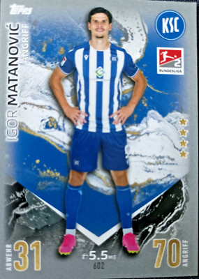 topps match attax bundesliga Igor Matanovic Karlsruher SC Nr.602 2.Bundesliga