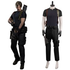 Resident Evil 4 Remake Leon S kennedy Cosplay Costume Halloween Fancy Dress Sui/