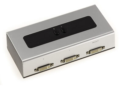 DVI Switch 2 Ports 2 Inputs / 1 Output Or 1 Input / 2 Outputs