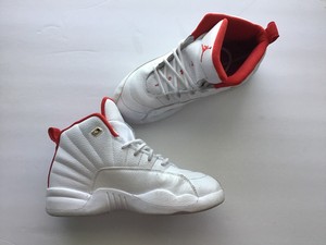 jordan retro 12 red and white and gold