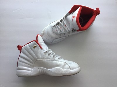 retro 12s white and red