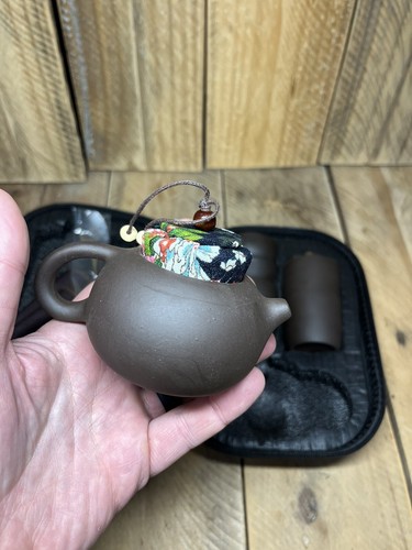 Tea Set Clay Ceramic Teapot Chinese Yixing Pot Cups Traditional Serving Handmade - Picture 4 of 5