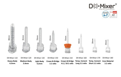 Punte Per Impronte Dentali VPS 48 Punte Per Miscelatore Dentale Light Body HP - 4.2mm, Per Impressioni VPS/PVS, Marca DX-Mixer Punte Per Impronte VPS/ PVS - Foto 8