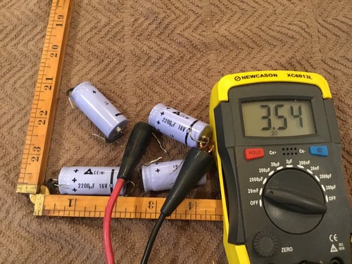 2 Vintage Mitsubishi 2200UF 16-VOLT Axial Capacitors CE (W) - Picture 6 of 7